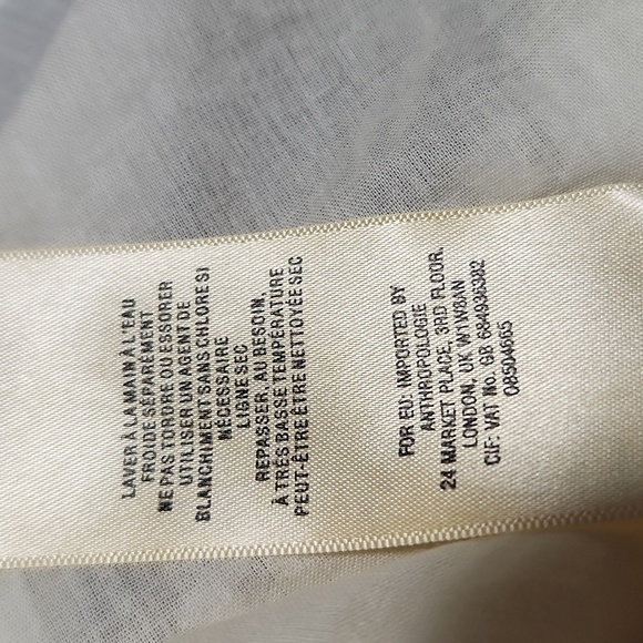 VANESSA VIRGINIA OF ANTHROPOLOGIE IVORY LACE. Size 6 - Picture 9 of 11